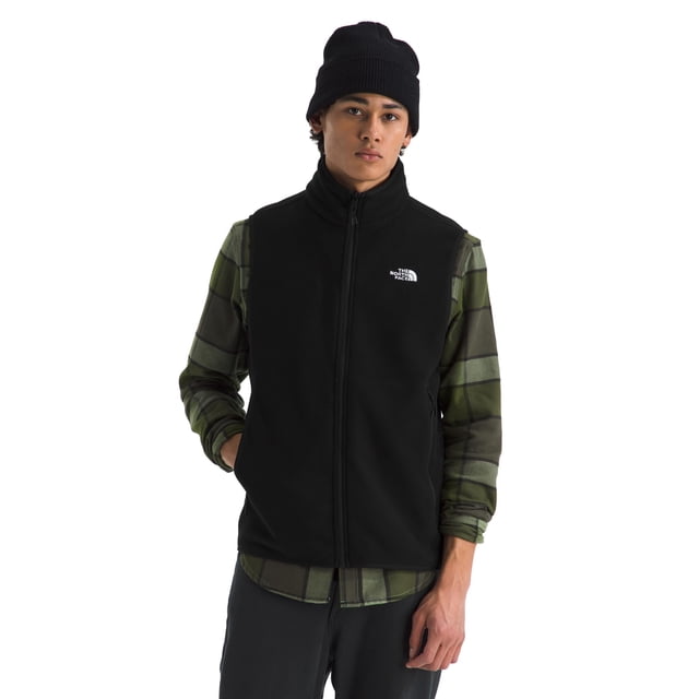 Chaleco The North Face Glacier de forro polar para hombre, color negro, talla 3XL