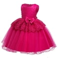 thumbnail image 4 of URMAGIC 0-8T Baby Girls Dress Formal Gowns Pageant Birthday Lace Wedding Dress Toddler Kid, 4 of 5