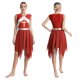 thumbnail image 3 of Vestido de baile lírico de Ballet litúrgico Irregular brillante metálico de manga larga para mujer, traje de fiesta de adoración, Ropa de baile, 3 of 5