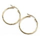 thumbnail image 2 of Arete Arracada Con Diamantado Cordon Blue De Oro 14k 25mm, 2 of 5