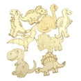 thumbnail image 4 of Recortes de dinosaurios de madera Fichas de dinosaurios de madera para pintar Accesorio Graffiti Hogar sin cuerda, 4 of 9