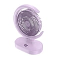 thumbnail image 2 of Ventilador con pilas, ventilador pequeño recargable, ventilador de escritorio USB portátil, 3 velocidades, viento fuerte, ventilador silencioso personal, ventilador con pilas de larga duraci, 2 of 3