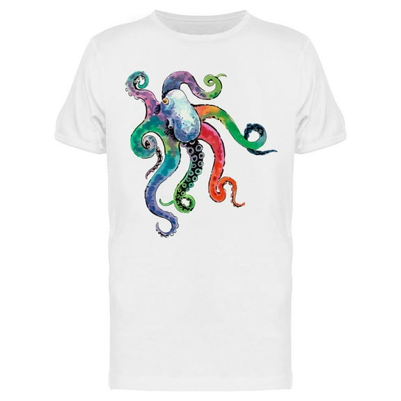 Colorful Giant Octopus T-Shirt Men -Image by Shutterstock, Male XX-Large