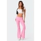 thumbnail image 1 of Conjunto de pantalones acampanados de cintura baja, ajustados, cómodos y de color sólido de moda, 1 of 6