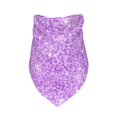 thumbnail image 3 of Bingfone Lilac Glittering-Washable Dog Scarf Triangle Adjustable Puppy Bandana Bib Handkerchief For Medium Large Dog Cat, 3 of 9