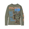 thumbnail image 6 of Bart one Spray, Boys Graphic Crew Neck Long Sleeve T-Shirt, 2-Pack, Sizes 4-18 (Little Boys & Big Boys), 6 of 8