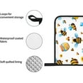 thumbnail image 6 of peyaoo Cartoon Bee Pattern Oven Mitts and Pot Holders Sets for Kitchen 4 Pcs 7""X11"" Heat Resistant Baking Cooking, 6 of 6