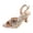 A-Gold342, variant on Womens Heeled Sandals Sparkly Opulent Padded Open Toe Elastic Slingback Glitter Heeled Sandals Summer Wedding Party Event Sandals