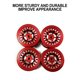 thumbnail image 5 of Llantas de Metal de Aleación de Aluminio Tholdsy 1/24 para FMS FCX24 RC Rojo 4 Uds, 5 of 6