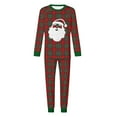 thumbnail image 4 of Men's Christmas Pajama Sets Long Sleeve Crewneck Plaid Print Tops And Pants Comfort Soft Warm Loungewear, 4 of 4