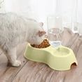 thumbnail image 3 of Automatic Feeders 2 In 1 Double Cat Dog Bowls Drinker Dish Set for Watering Waterer Bottle Food Bowl Set for Kitty Rabbit Animals, 3 of 3