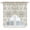 LightCyan LightBlue Beige, variant on Swag Valance Curtains for Windows, Retro Boho Light Filtering Kitchen Curtains with Rod Pocket, Farmhouse Ethnic Nation Abstract Flowers Window Treatment Valances for Living Room, 28x36 - 2 PCS