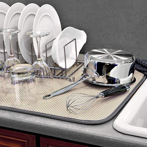 The OriginalTM XL Dual Dish Drying Mat Dual Sided Microfiber