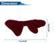 thumbnail image 4 of Accesorios para Casco de Motocicleta Decoración Lazo 3D para Cascos de Motocicleta Bicicleta Esquí Tela Roja Stickers 1 Juego, 4 of 6