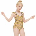 thumbnail image 4 of Gudetama Girls One Piece Swimsuits Hawaiian Summer Swimwear Beach Bathing Suit Outfits, 4 of 7