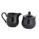 thumbnail image 1 of Juego de azucarera y crema de cerámica Elegante accesorio para servir café con tapa y Negro, 1 of 9