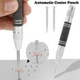 thumbnail image 2 of Automatic Center Punch 5 Inch Spring Loaded Center Drill Hole Punch Adjustable Nonslip Positioning Punch Hand Tool Car Window Puncher Breaker Tool for Metal Wood Glass, 2 of 10