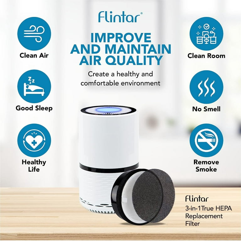 Flintar H13 True HEPA Replacement Filter, Compatible with LV-H132