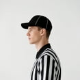thumbnail image 6 of Toptie Sporting Goods Official Referee Hat Black with White Stripe, Adjustable Black Ball Cap-Black White Striped, 6 of 9