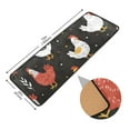 thumbnail image 2 of Chicken and Leaves Runner Rug Ares Rug Non-Slip Laundry Rug 72×24 inch Soft Washable for Bedroom Bathroom Kitchen Living Room, 2 of 6
