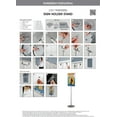 thumbnail image 6 of M&T Displays Sign Holder Stand, Black 22x28 Inch Poster Frame Double Sided Slide-In Aluminum Easy Loading Floor Standing Pedestal Advertisement Post Commercial Menu Holder Round Heavyweight Base, 6 of 9