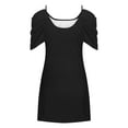 thumbnail image 4 of Summer Savings! Enjoytime Sexy Dresses for Women Plus Size Fashion Cold Shoulder Dress Adjustable Strap Loose Solid Color Women Beach Dresses Summer Vacation Outfits 2024, 4 of 4