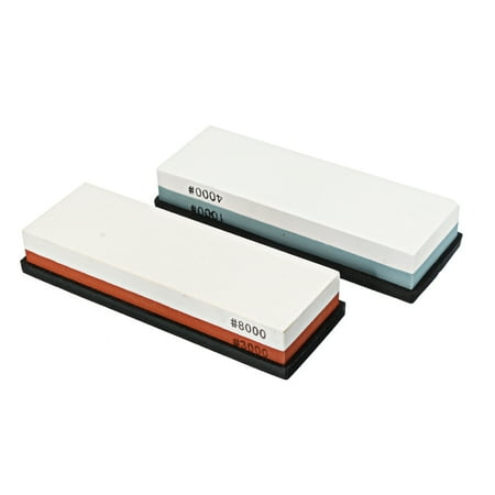 Premium Whetstone Sharpening Stone 2 Side Grit 3000/8000-Whetstone Knife Sharpener with Flattening Stone & NonSlip Rubber Base