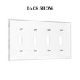 thumbnail image 2 of Butterfly Lavender Switch Cover Decorative Wall Plate / 4-Gang 4-Toggle / Standard Size 4.5x8 in, 2 of 5