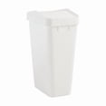 thumbnail image 1 of Commercial Products – Contenedor de Basura para Reciclaje con Tapa, Bote de Diseño Delgado para Cocina y Baño, Blanco 2170116, 1 of 4