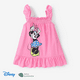 thumbnail image 1 of Disney Mickey y sus Amigos Vestido para Niñas Bebé/Toddler con Estampado de Personajes y Mangas Volantes, 1 of 3