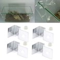 thumbnail image 3 of Shiyou-4 Pcs Support de Couvercle d'Aquarium, Clips de Verre en Acier Inoxydable pour Aquarium (6mm), 3 of 4
