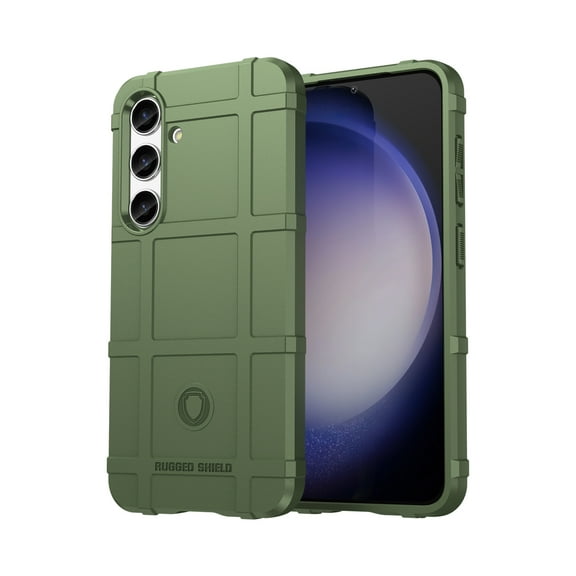 Feishell for Samsung Galaxy S25 Case, Heavy Duty Drop Protection Non-slip Texture Armor Anti-Fingerprint Shockproof Anti-Scratch Silicone Slim Cute Phone Case for Samsung Galaxy S25,Green