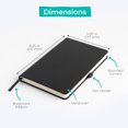 thumbnail image 6 of WallDeca Classic Lined Notebook Journal - Hard Cover, Ruled 8.25 x 5" (2-Pack: Black), 6 of 8