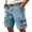 Blue01, variant on 250 Anniversary Usa Ripstop Water Resistant Cargo Tactical Shorts for Men EDC Hiking Work Military Army Shorts with 6 Pockets Brown 3XL