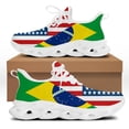 thumbnail image 1 of Zapatos casuales de malla con cordones para mujer, zapatillas de plataforma con diseño de bandera estadounidense de Jamaica para mujer, zapatos ligeros para caminar, 1 of 6