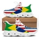thumbnail image 1 of Zapatos casuales de malla con cordones para mujer, zapatillas de plataforma con diseño de bandera estadounidense de Jamaica para mujer, zapatos ligeros para caminar, 1 of 6