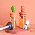 thumbnail image 4 of Refueling Bottle With Barbecue Brush Oil Storage Kitchen Orange Green Niuniu, 4 of 4