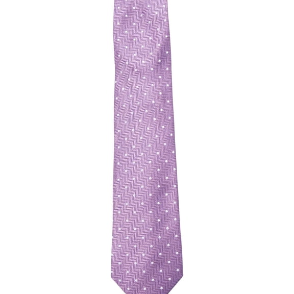 Tasso Elba Mens Dot Self-tied Necktie, Purple, One Size