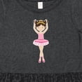 thumbnail image 4 of Inktastic Ballerina with Two Buns Girls Toddler Dress, 4 of 5