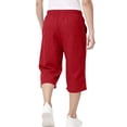 thumbnail image 3 of KyCheLot Boys Girls Capris Pants Cotton Linen Breathable Elastic Drawstring Casual Crop Pants with Pockets 4-15 Years, 3 of 7