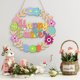 thumbnail image 5 of Decoraciones de Pascua, adornos de Pascua, regalos de Pascua, decoración de Pascua, colgante de puerta, porche delantero festivo, colgante de corona de Pascua de madera, colgante de puerta, 5 of 6