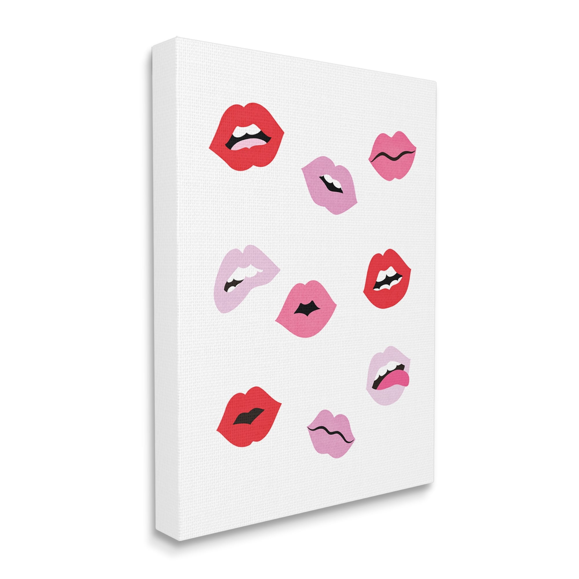 Stupell Industries Expressive Seductive Lips Red Lipstick Shades,16 x 20, Design by JJ Design House LLC