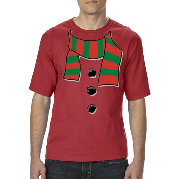 IWPF - Big Men's T-Shirt - Christmas Snowman Scarf