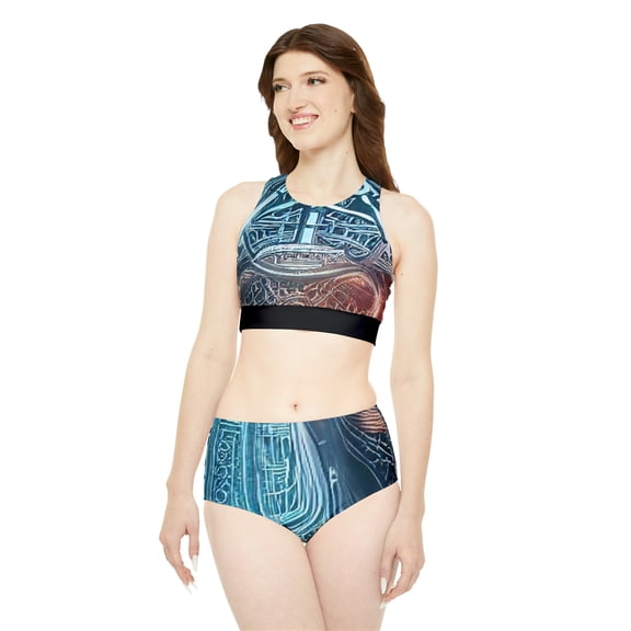 'Inner Power' Sporty Bikini Set (AOP)