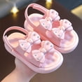 thumbnail image 2 of Siilsaa Girls Summer Shoes Toddler Girls Floral Sandals - Girls' Casual Flat Sandals with Ankle Strap Pink,1, 2 of 6