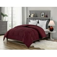 thumbnail image 2 of Swift Home Heavy-Filled Down Alternative Comforter, Ultra Soft All Season Hypoallergenic Bedding, Twin, Burgundy, 2 of 8