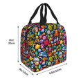 thumbnail image 2 of Yiaed Underwater Diving Animals Print Insulated Lunch Bag Reusable Cute Tote Lunch Box, Leakproof Cooler Lunch Bags for Work Office Travel School Picnic, 2 of 5