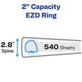 thumbnail image 2 of Avery Heavy-Duty Binder with 2-Inch One Touch EZD Ring, Green (79782), 2 of 4