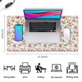 thumbnail image 5 of Long Mouse Pads for Desk,Pioneer Flower Floral Print Pattern Desk Mats on Top Of Desks, Desk Mouse Pad Extra Large with 3mm Non-Slip Base and Stitched Edge for Gaming,Office,Work,Home 31.5"x15.7", 5 of 6