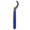 ER25, variant on Hook Spanner Wrench 45-52 Nut Shock Wrench Steel Chuck Nut with Blue Non-slip Handle for Lathe Clamping